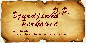 Đurđinka Perković vizit kartica